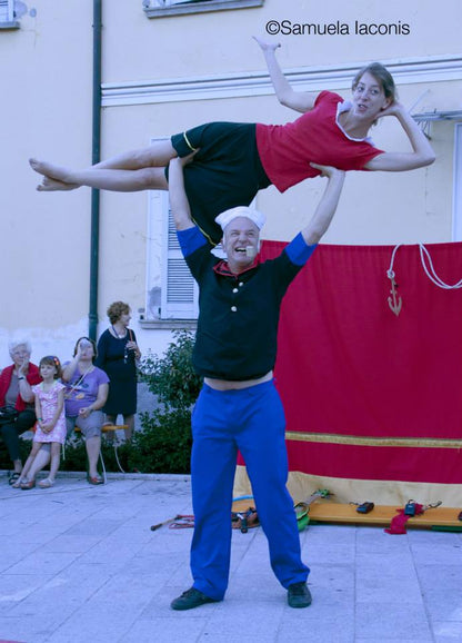 Frank Powlesland e Lea Rovero "Popeye & Oliva Show"
